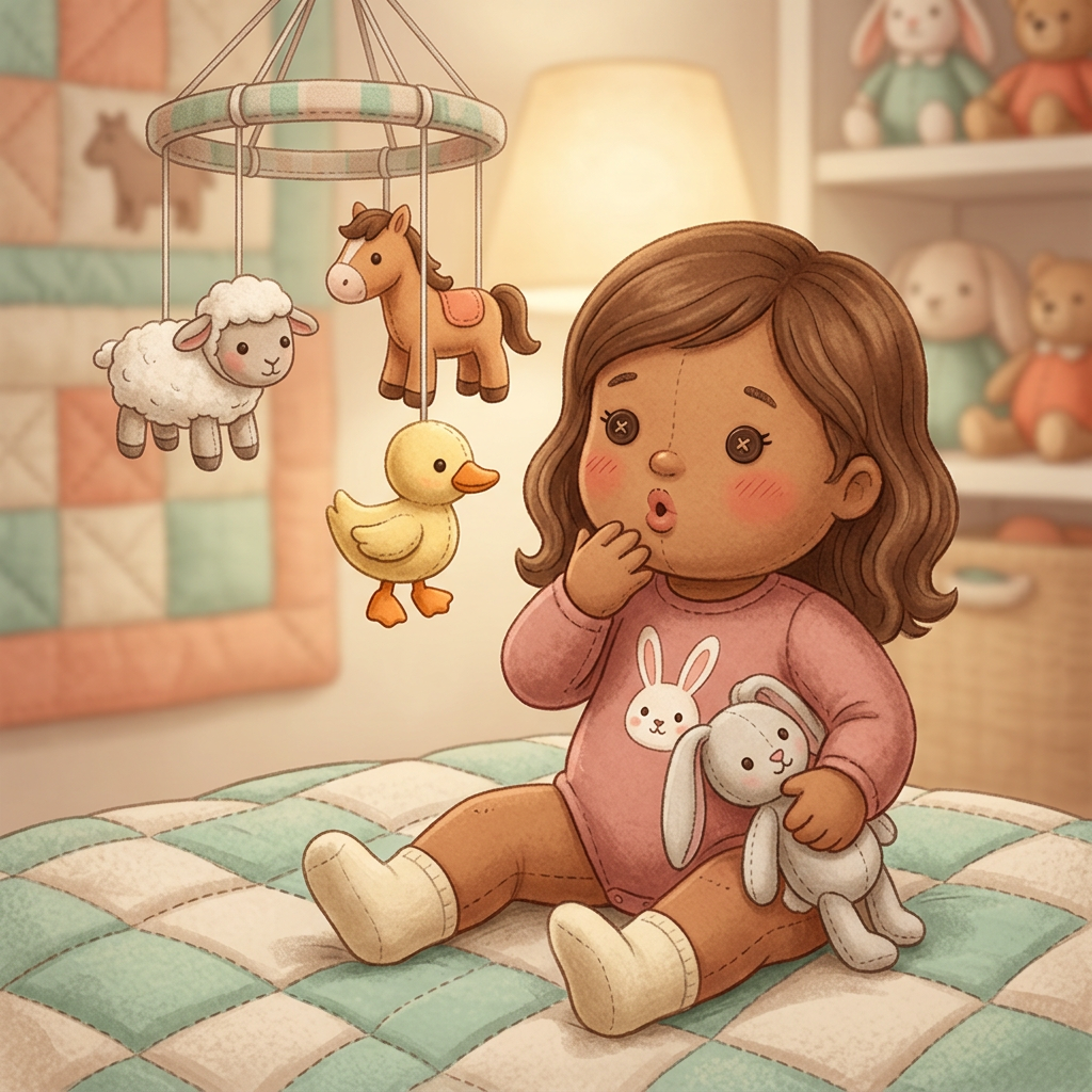 Cover illustration for Noa’s Soft Farm Sounds