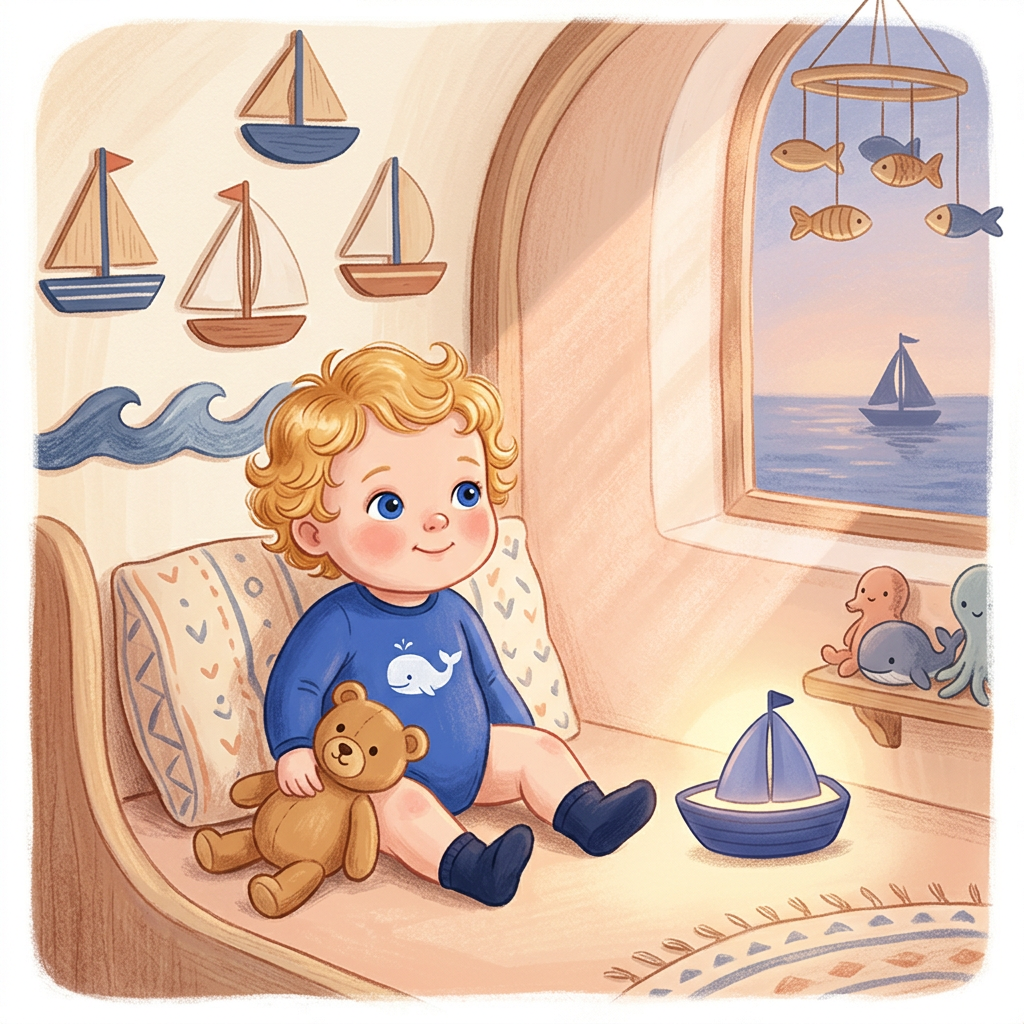 Cover illustration for Mia’s Soft Ocean Sounds