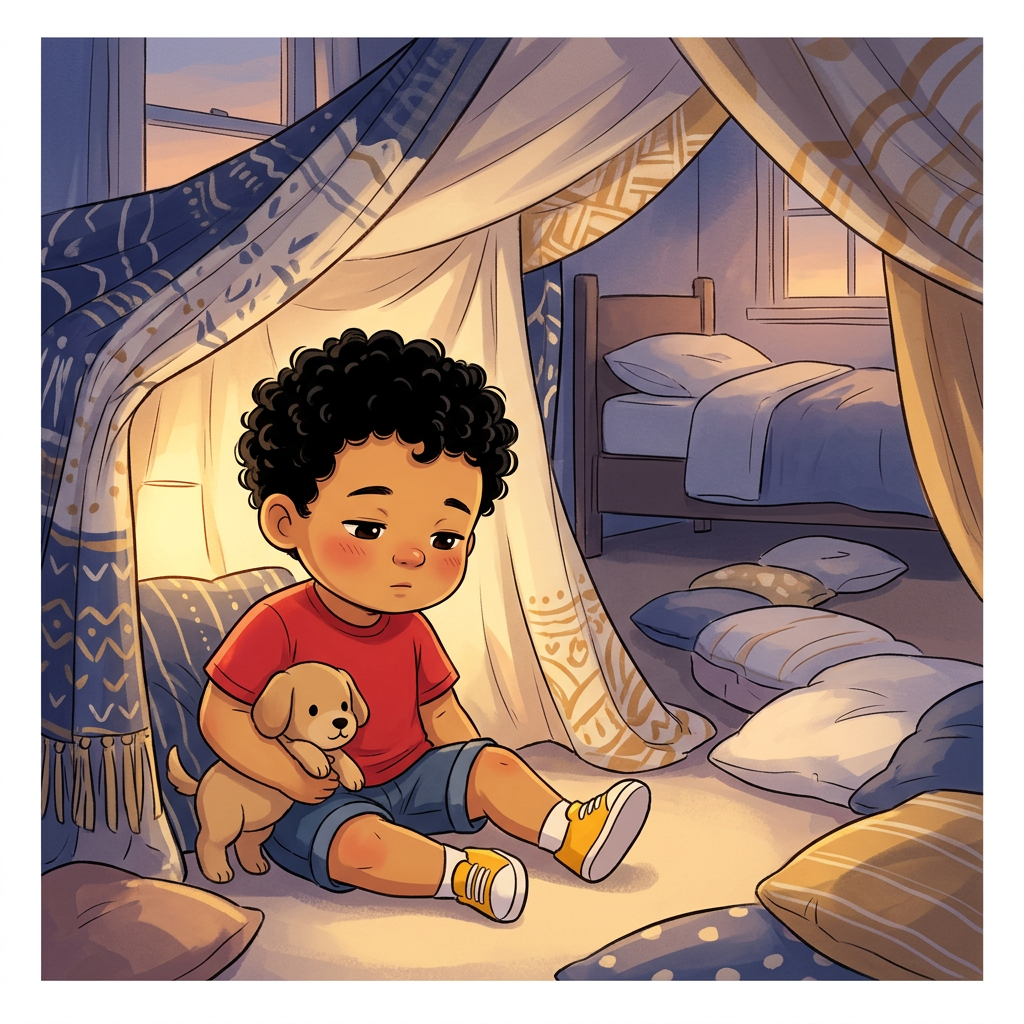 Cover illustration for Jan’s Blanket Fort Expedition