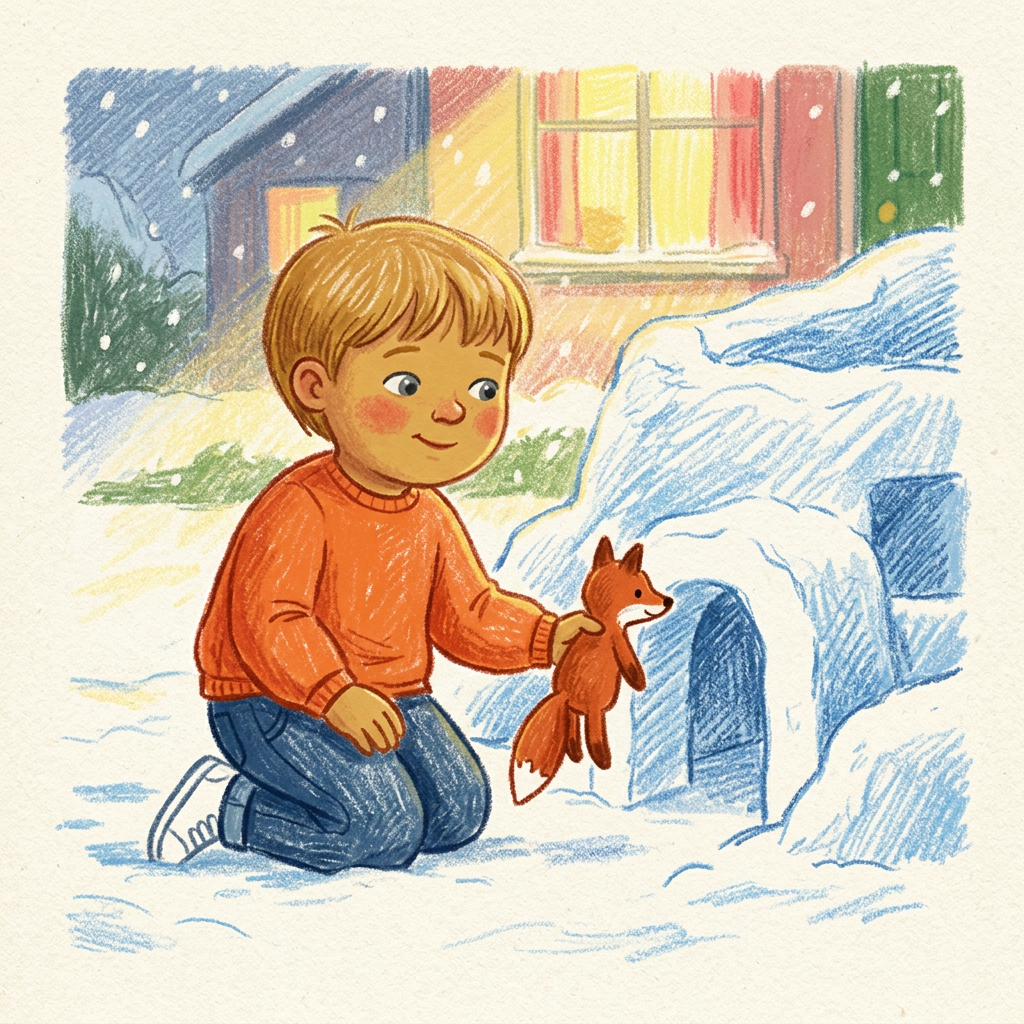 Cover illustration for Pol’s Cozy Snow Fort