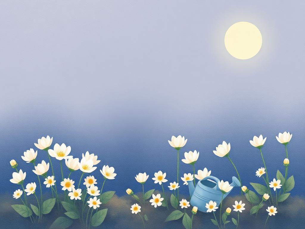 The Little Gardener's Moonflowers