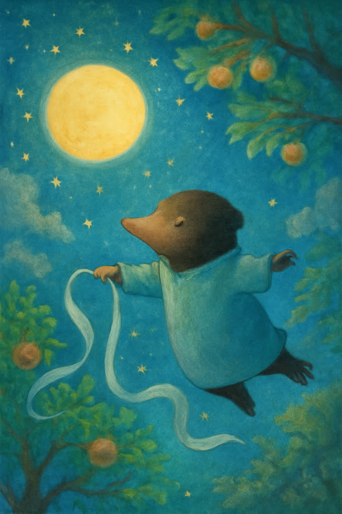 Cover illustration for Mallow and the Sky Orchard