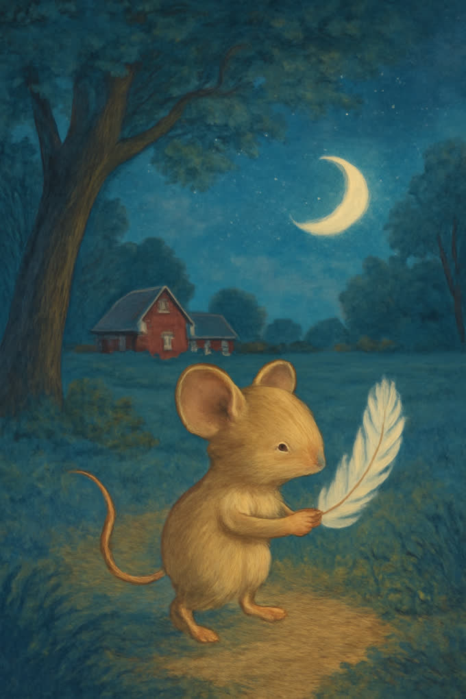 Cover illustration for Mallow and the Wandering Feather