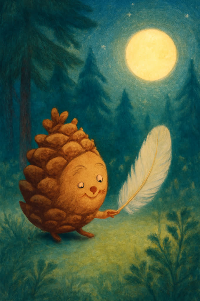 Cover illustration for Pip and the Evening Feather
