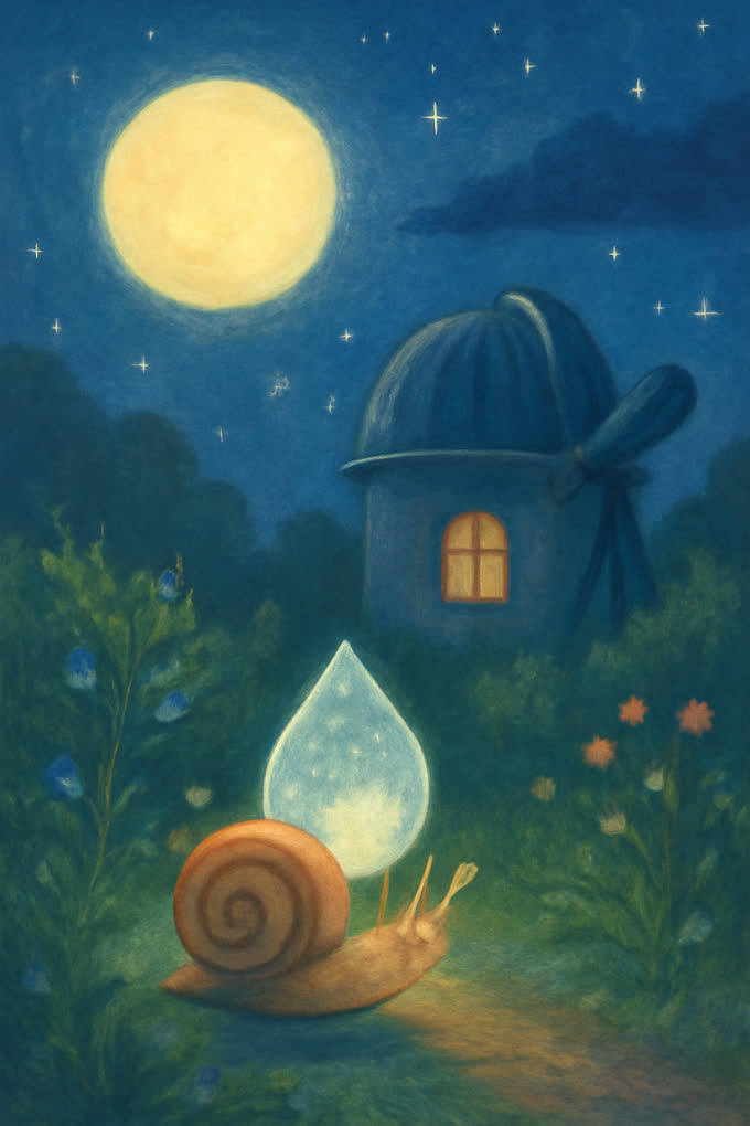 Cover illustration for The Dewdrop in the Observatory