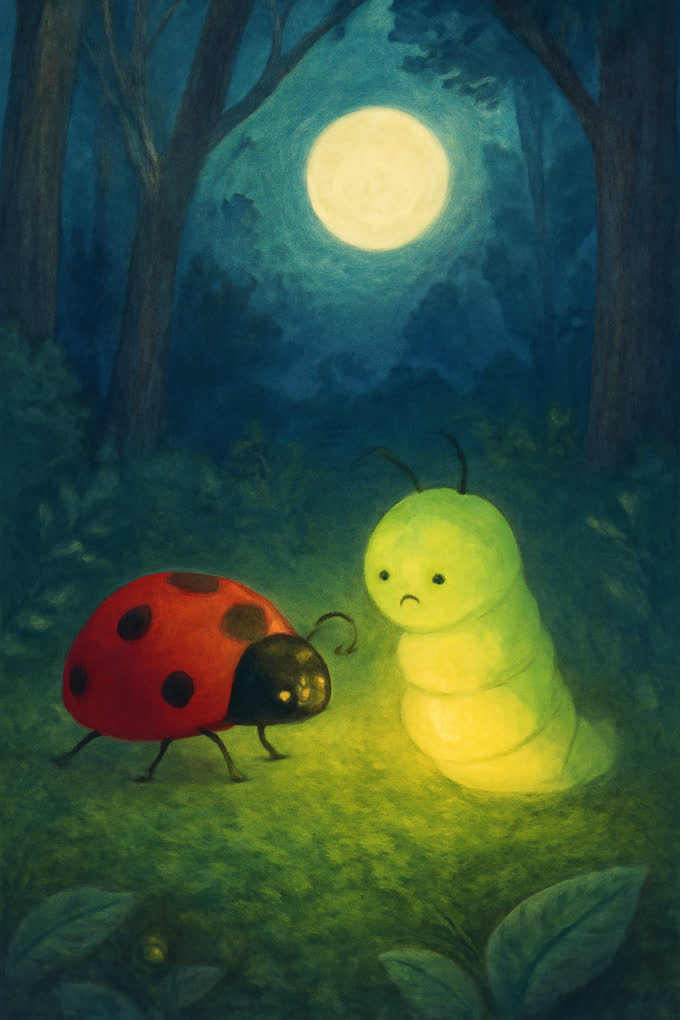 Cover illustration for The Glow-Worm’s Goodnight