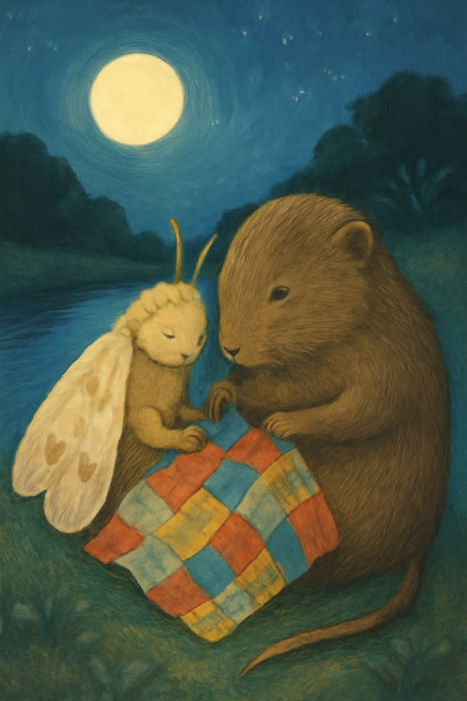 Cover illustration for The Moth’s Little Quilt