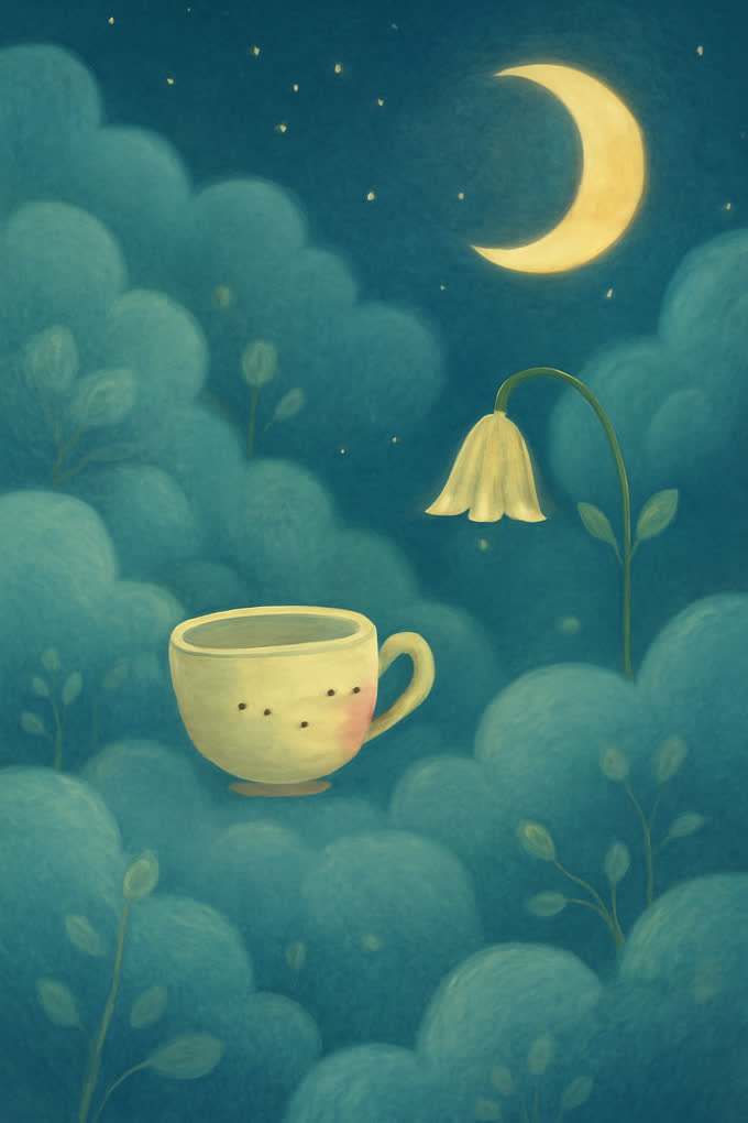 Cover illustration for The Teacup in the Cloud Garden