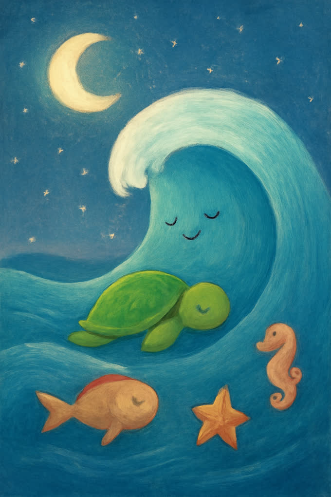 Cover illustration for Wave, Little Wave